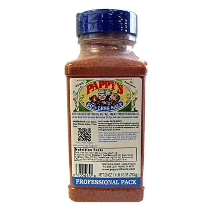 Pappy'S Choice 50% Less Salt Seasoning 28 Oz.