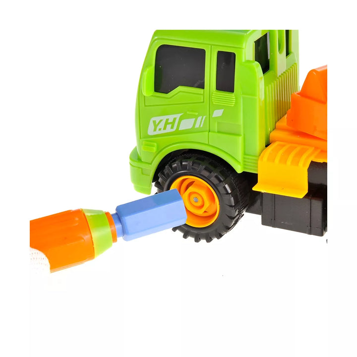 Ready! Set! Play! Link 27 Piece Take-A-Part Engineering Excavator Construction Vehicle Truck Set