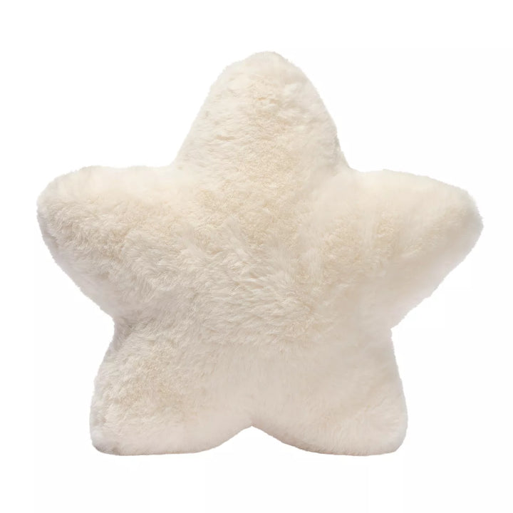 Lambs & Ivy Star Pillow Plush - Ultra Soft Creamy White