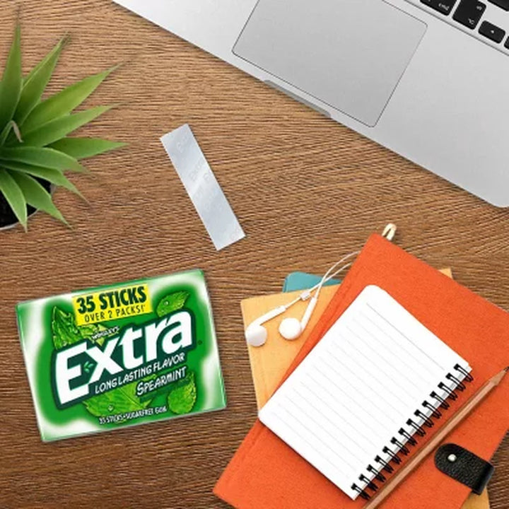 Extra Spearmint Sugar-Free Gum, 35 Pcs., 6 Pk.