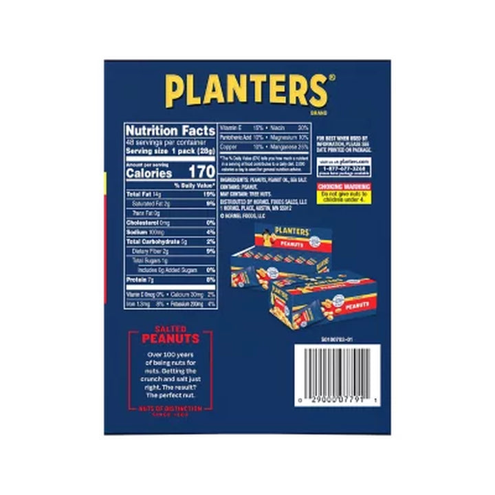 Planters Salted Peanuts, Single-Serve Packs (1 Oz., 48 Pk.)