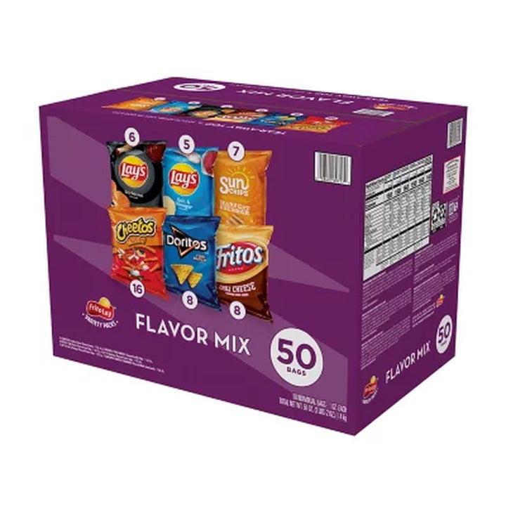 Frito-Lay Flavor Mix Chips and Snacks Variety Pack 50 Pk.