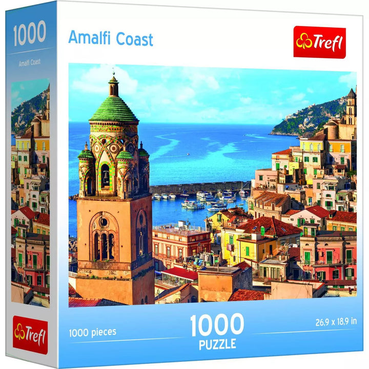 Trefl Amalfi Coast Jigsaw Puzzle - 1000Pc: Brain Exercise, Travel & Nature Theme, Gender Neutral, Polish Made