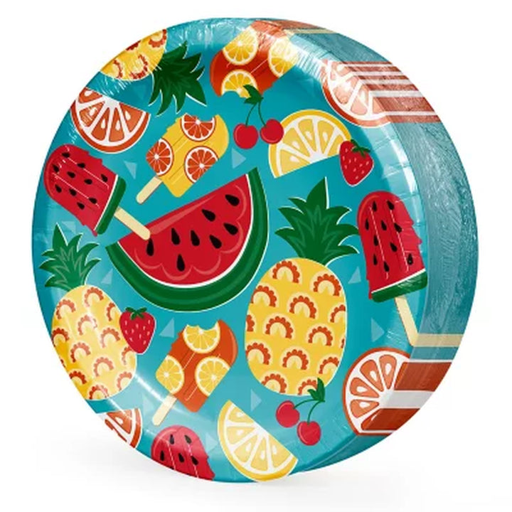 Artstyle Tasty Fruit Paper Plates and Napkins Tableware Kit, 285 Ct