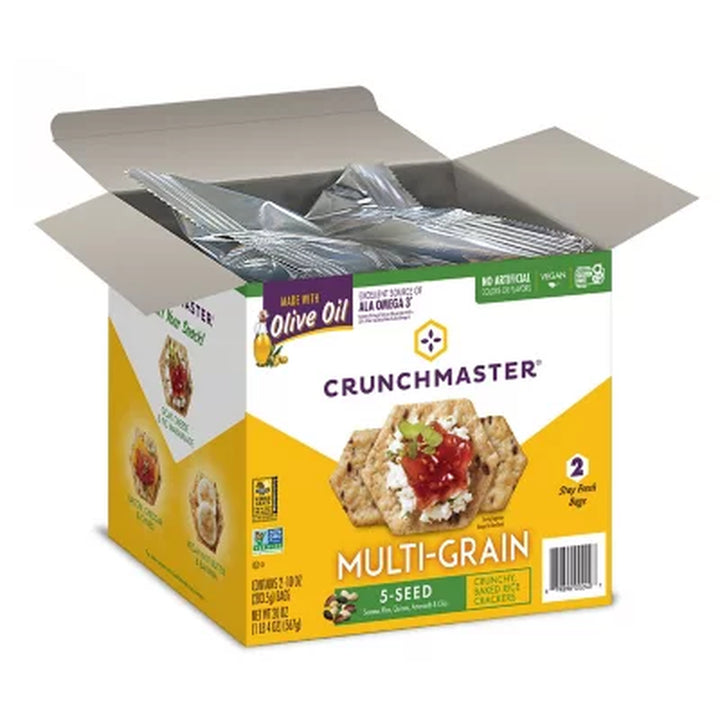 Crunchmaster 5 Seed Multi-Grain Cracker, 10 Oz., 2 Pk.
