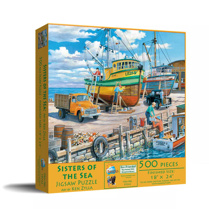 Sunsout Sisters of the Sea 500 Pc Jigsaw Puzzle 39342