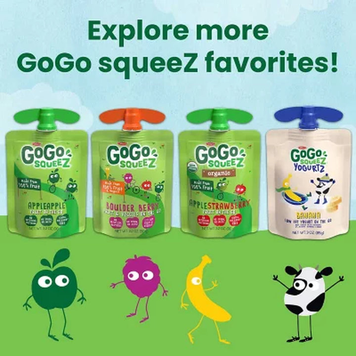 Gogo Squeez Yogurtz Strawberry and Strawberry Banana, 3 Oz., 20 Ct.