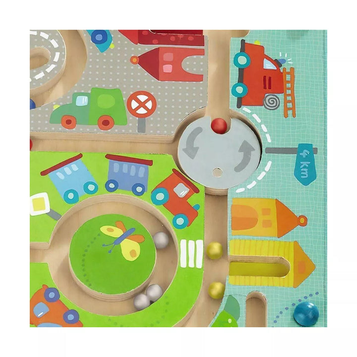 HABA Town Maze Magnetic Puzzle Game - Learning & Education Toys for Preschoolers