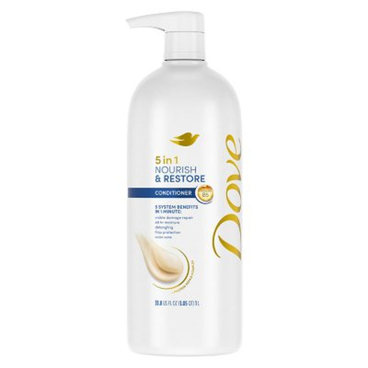 Dove Nourish & Restore 5-In-1 Conditioner, 33.8 Oz.