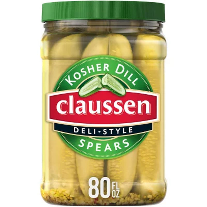 Claussen Deli-Style Kosher Dill Pickle Spears (80 Fl. Oz.)