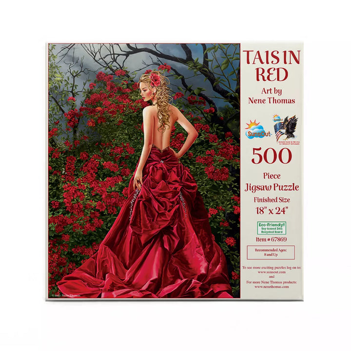 Sunsout Tais in Red 500 Pc Jigsaw Puzzle 67869