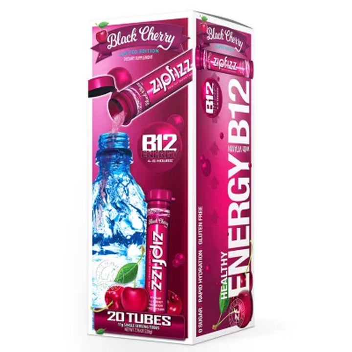 Zipfizz Energy Drink Mix, Black Cherry 20 Ct.