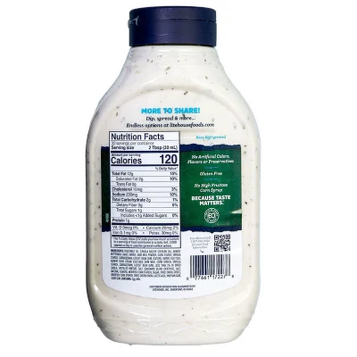Litehouse Homestyle Ranch Dressing and Dip 32 Fl. Oz.