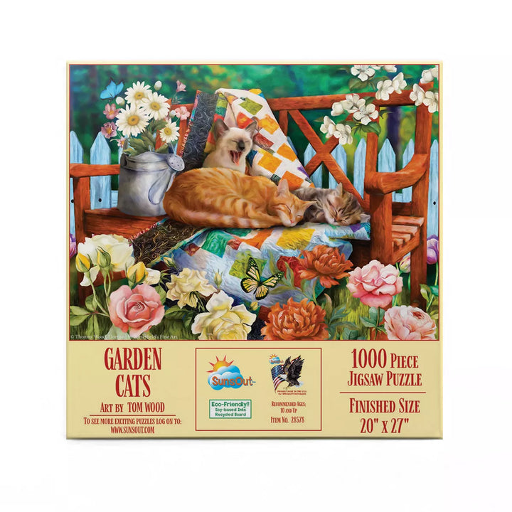 Sunsout Garden Cats 1000 Pc Jigsaw Puzzle 28578