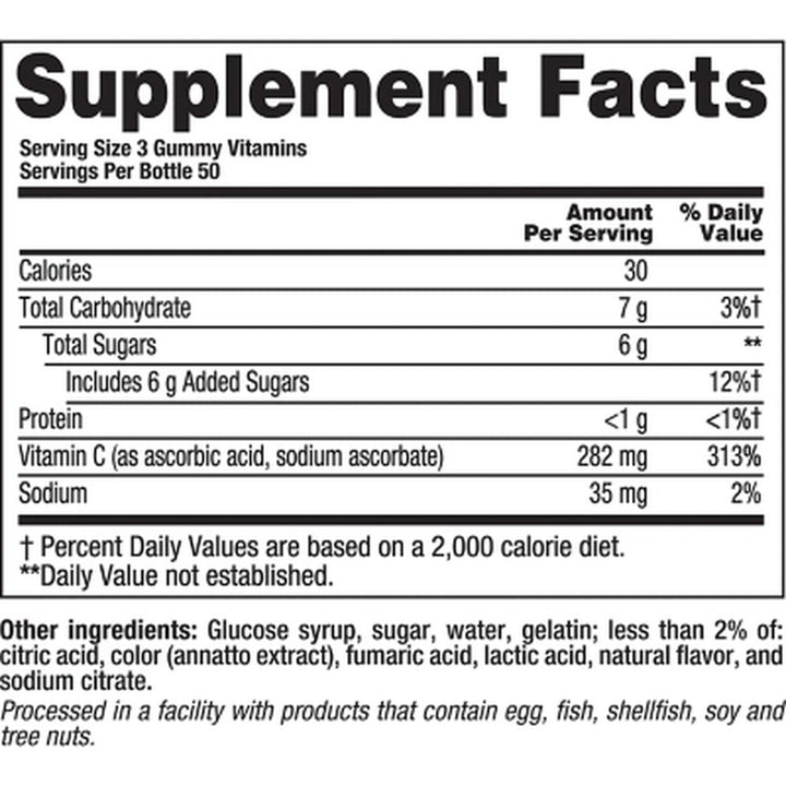 Vitafusion Power Vitamin C Gummies 300 Ct.