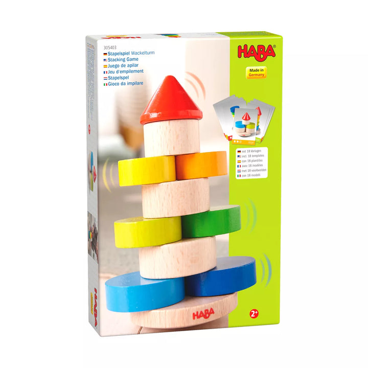 HABA Wobbly Tower Stacking Game (Made in Germany)