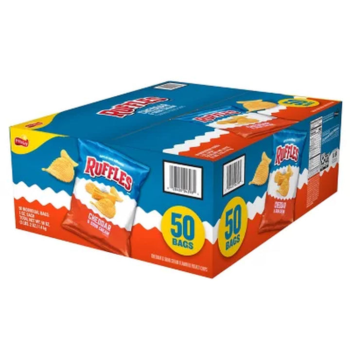 Ruffles Cheddar & Sour Cream Potato Chips 1 Oz., 50 Ct.