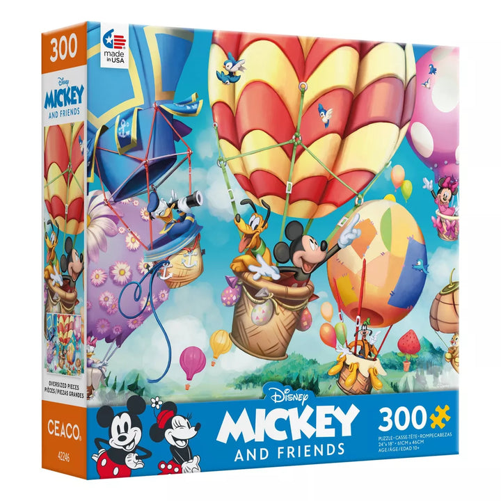 Ceaco Disney: Mickey'S Air Balloon Jigsaw Puzzle - 300Pc