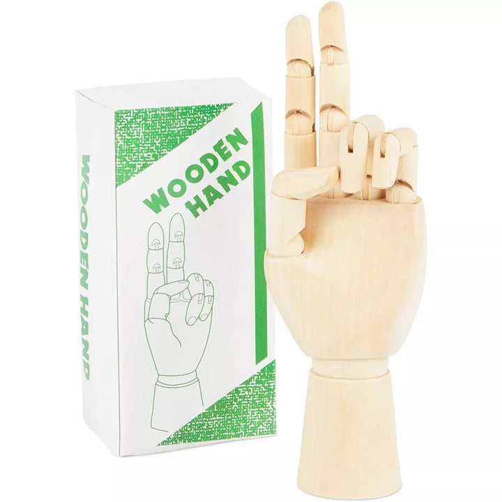 Bright Creations 2 Pack Posable Hand Model for Art, Left and Right Mannequin, 7 In