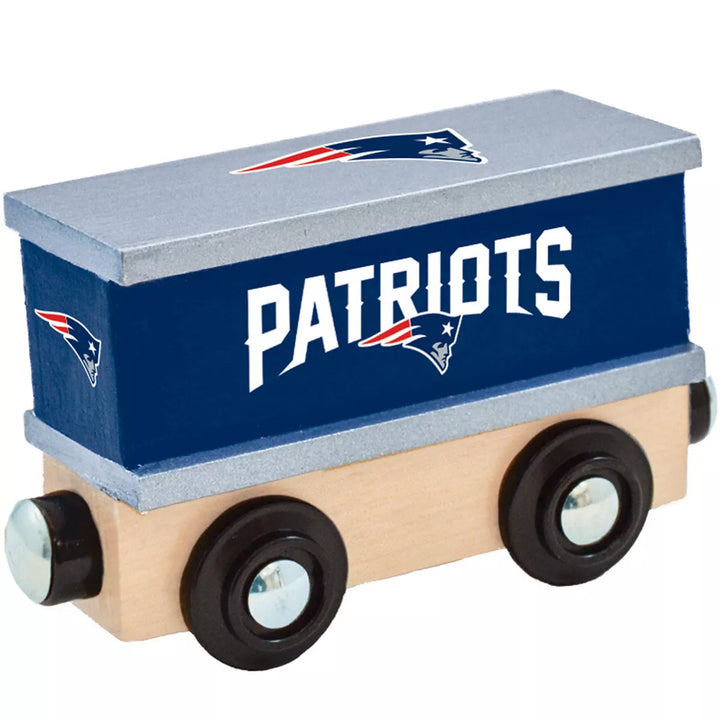 Masterpieces Wood Train Box Car - NFL New England Patriots.