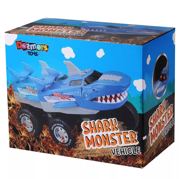 BUILD ME Powerful Chomper Monster Truck, Great Gift for Ages 3+, Blue