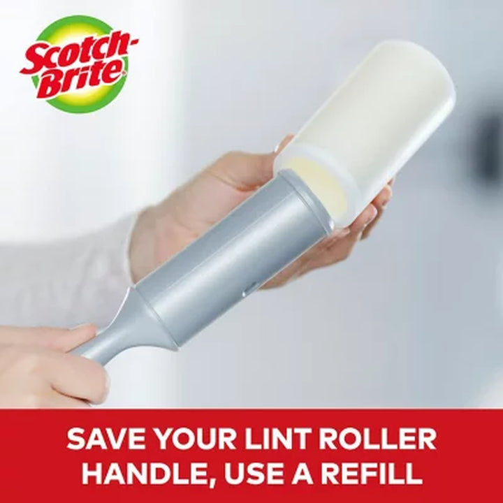 Scotch-Brite Lint Roller Club Pack, 4 Rollers/Pack, 105 Sheets/Roller