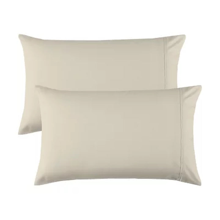 Aireolux Performance 600 Thread Count 100% Cotton Sateen Pillowcases (Assorted Colors and Sizes)