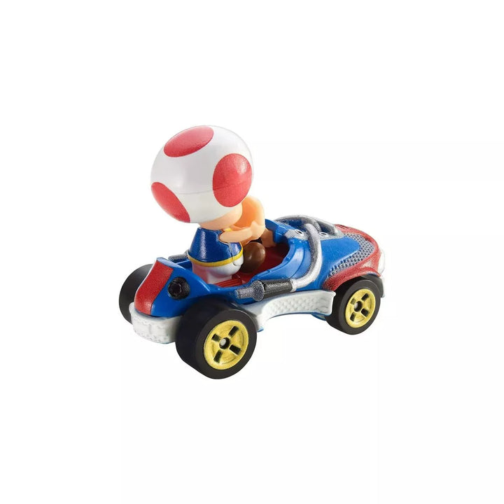 Hot Wheels Mario Kart 1:64 Scale Toad with Sneeker Vehicle Collectible Vehicle