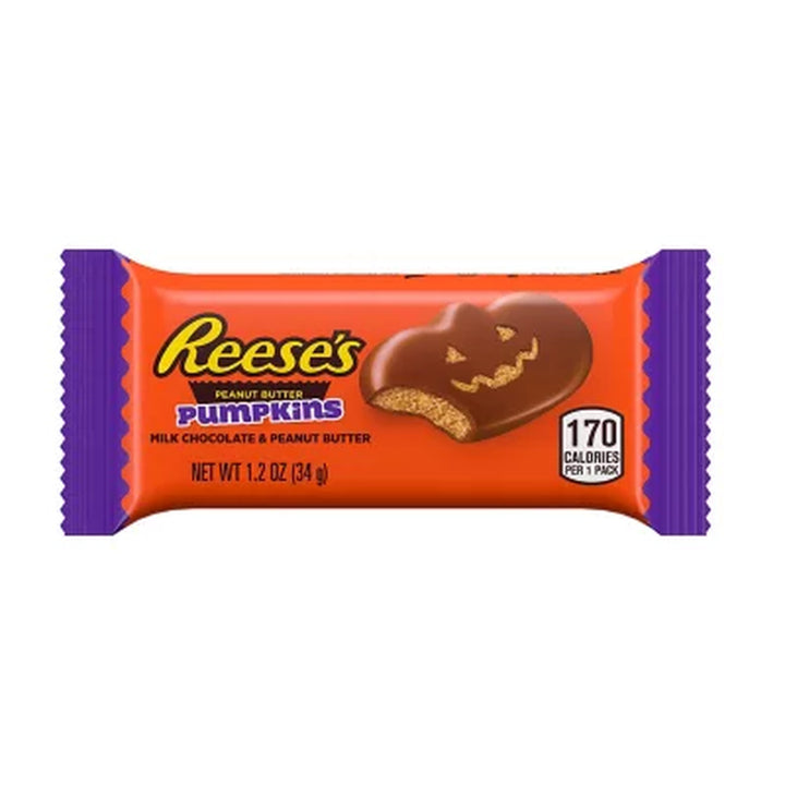 REESE'S Pumpkins, Milk Chocolate Peanut Butter Candy, 1.2 Oz., 36 Ct.