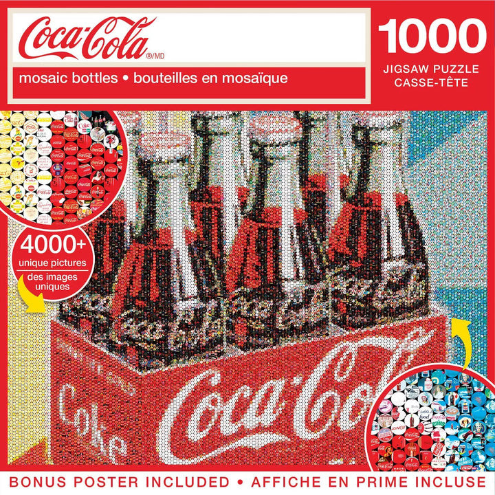 Masterpieces 1000 Piece Puzzle - Coke Photomosaic Bottles - 19.25"X26.75"