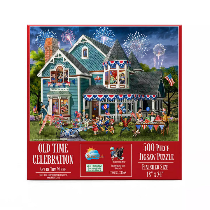 Sunsout Old Time Celebration 500 Pc Jigsaw Puzzle 23068