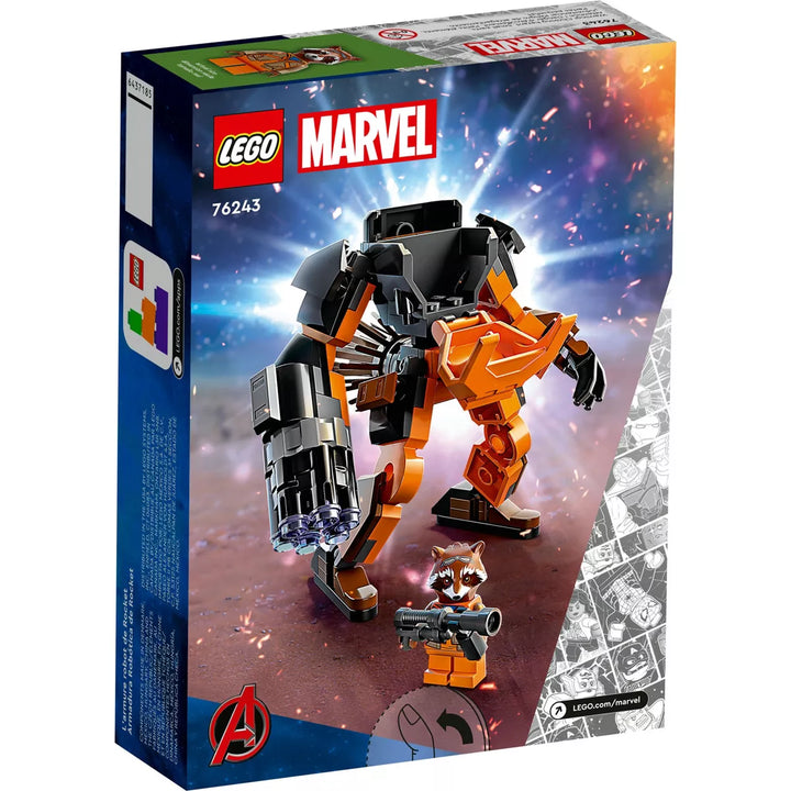 LEGO Marvel Rocket Mech Armour Superhero Action Figure 76243