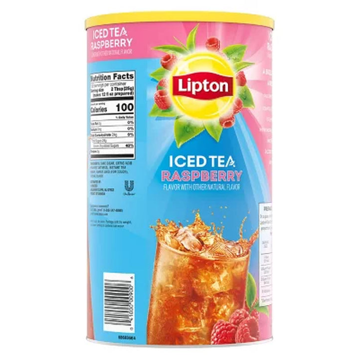 Lipton Sweetened Ice Tea Mix, Raspberry 89.8 Oz.