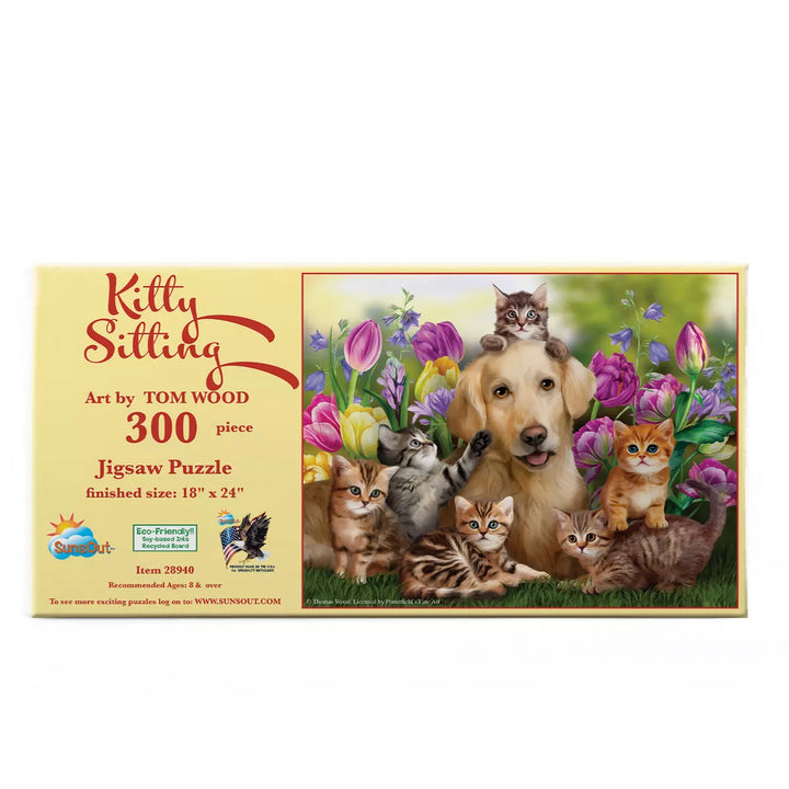 Sunsout Kitty Sitting 300 Pc Jigsaw Puzzle 28940