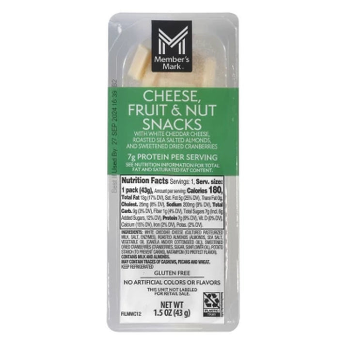 Member'S Mark Cheese, Fruit and Nut Snacks, 12 Pk.