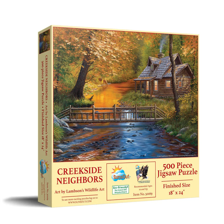 Sunsout Creekside Neighbors 500 Pc Jigsaw Puzzle 50169