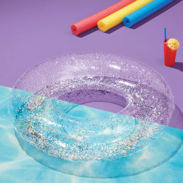 36" Inflatable Glitter Swim Tube - Sun Squad