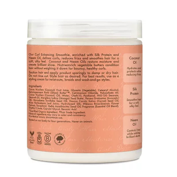 Shea Moisture Curl Enhancing Smoothie Hair Cream, Coconut and Hibiscus, 20 Oz.