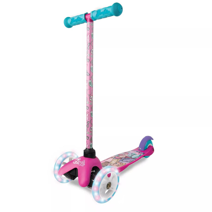 Barbie Tilt and Turn Light up 3 Wheels Scooter