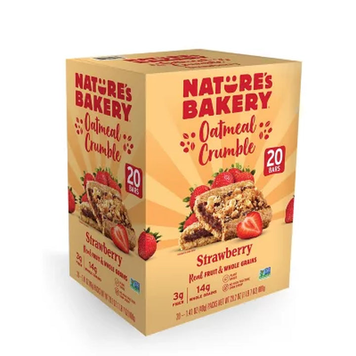 Nature'S Bakery Oatmeal Crumble Strawberry, 2 Oz., 20 Ct.