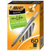 BIC round Stic Xtra Life Ballpoint, 1Mm, Medium, Black, 60Ct.