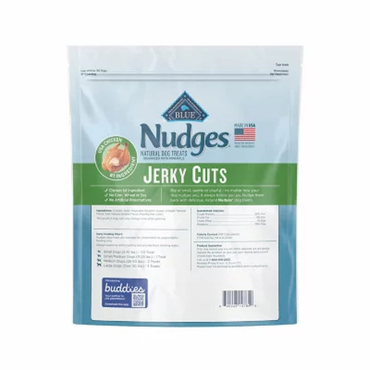 Blue Buffalo Nudges Natural Jerky Cut Dog Treats, Chicken Flavored, 40 Oz.