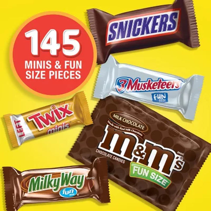 Mars Milk Chocolate Variety Pack Candy, 145 Pcs.