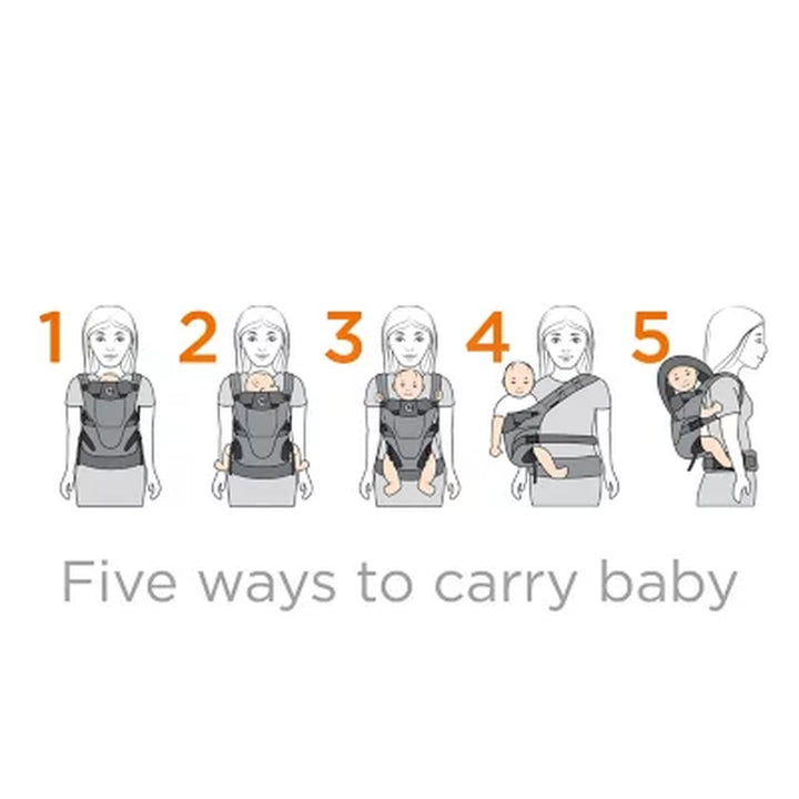 Contours Journey GO 5-Position Baby Carrier, Navy