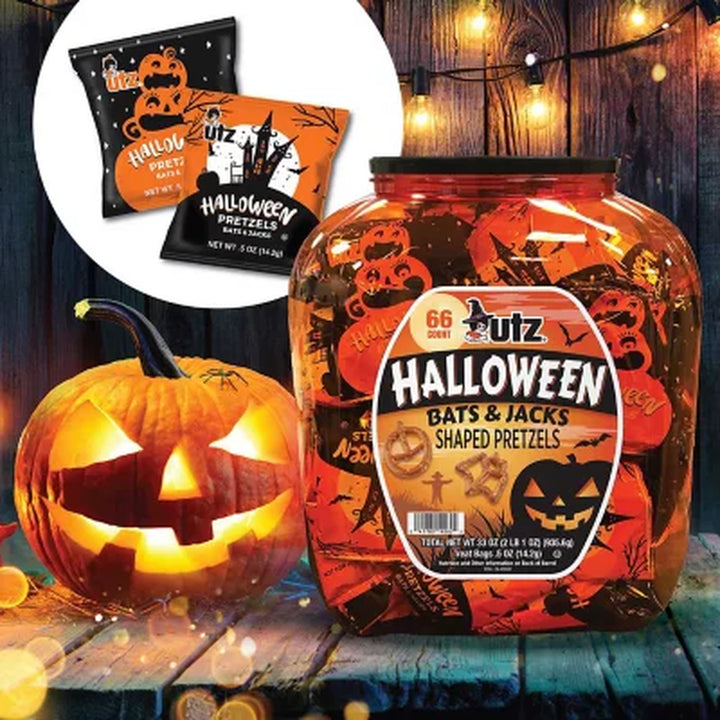 Utz Halloween Pretzel Barrel, 66 Ct.