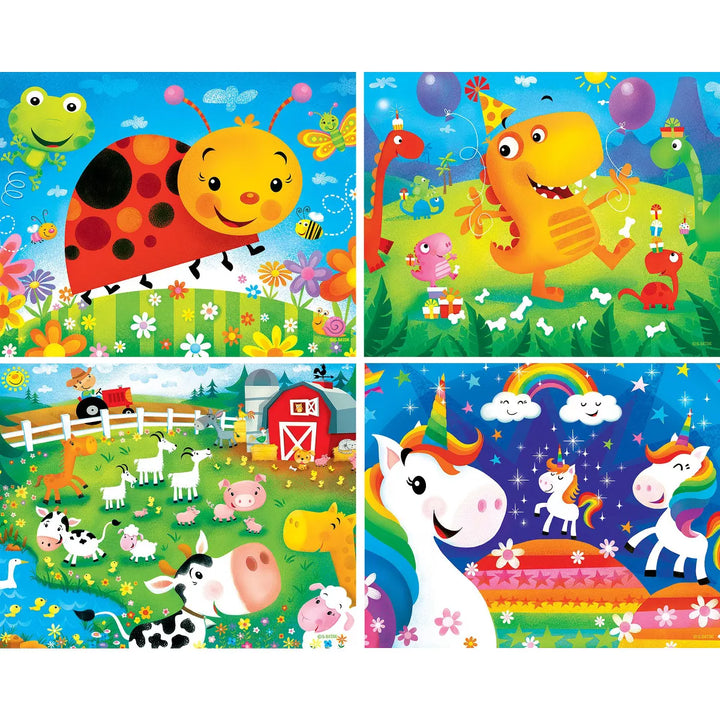 Masterpieces Kids Puzzle Set - Lil Puzzler 4-Pack 48 Piece Jigsaw Puzzles