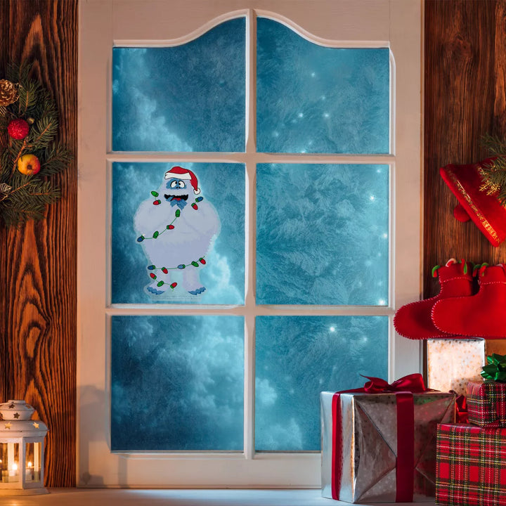 Northlight Bumble Wrapped in Lights Double Sided Christmas Window Cling Decoration