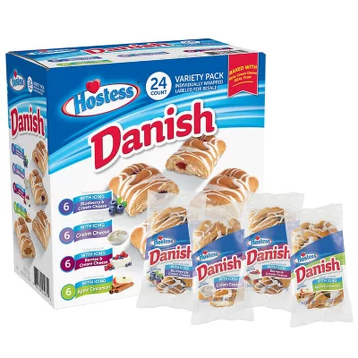 Hostess Danish Claw Variety Pack 24 Ct.