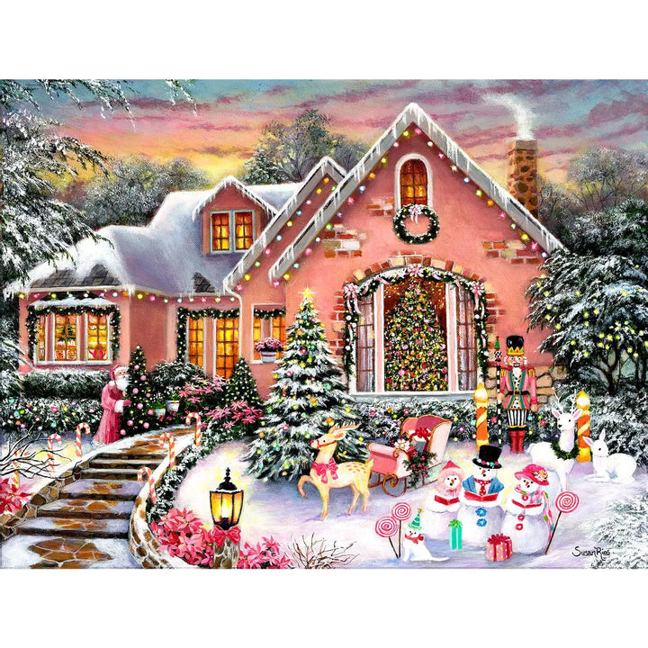 Sunsout a Happy Christmas 1000 Pc Jigsaw Puzzle 45440