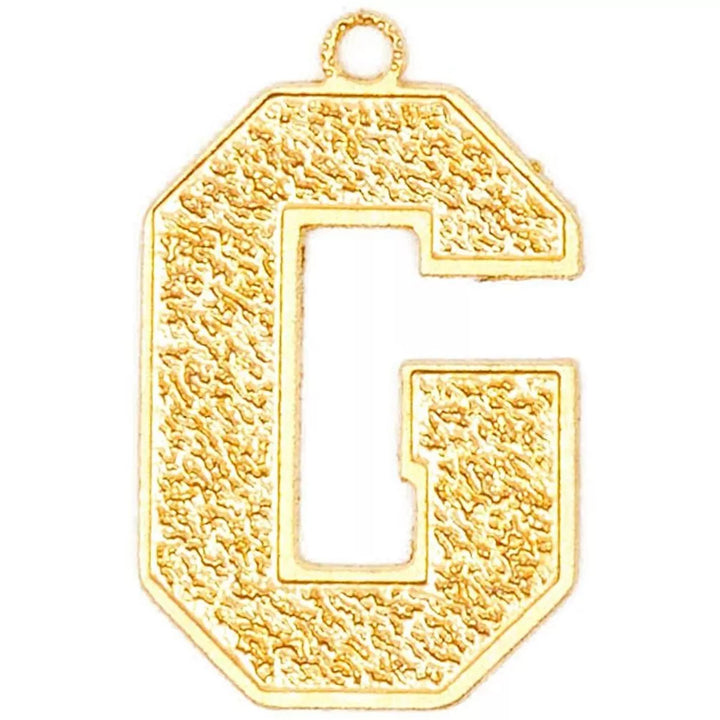 Bright Creations 26 Pack Gold Alphabet Letter a to Z Pendants Necklace Charms for Jewelry Making and Crafts